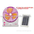 Emergency Solar Fan with LED Light , Portable fans PLD-xtc-088-03